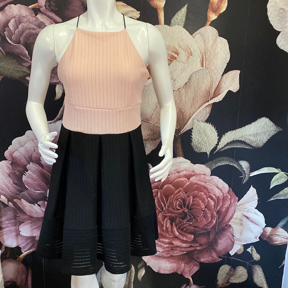 Beautiful Pink & Black Dress